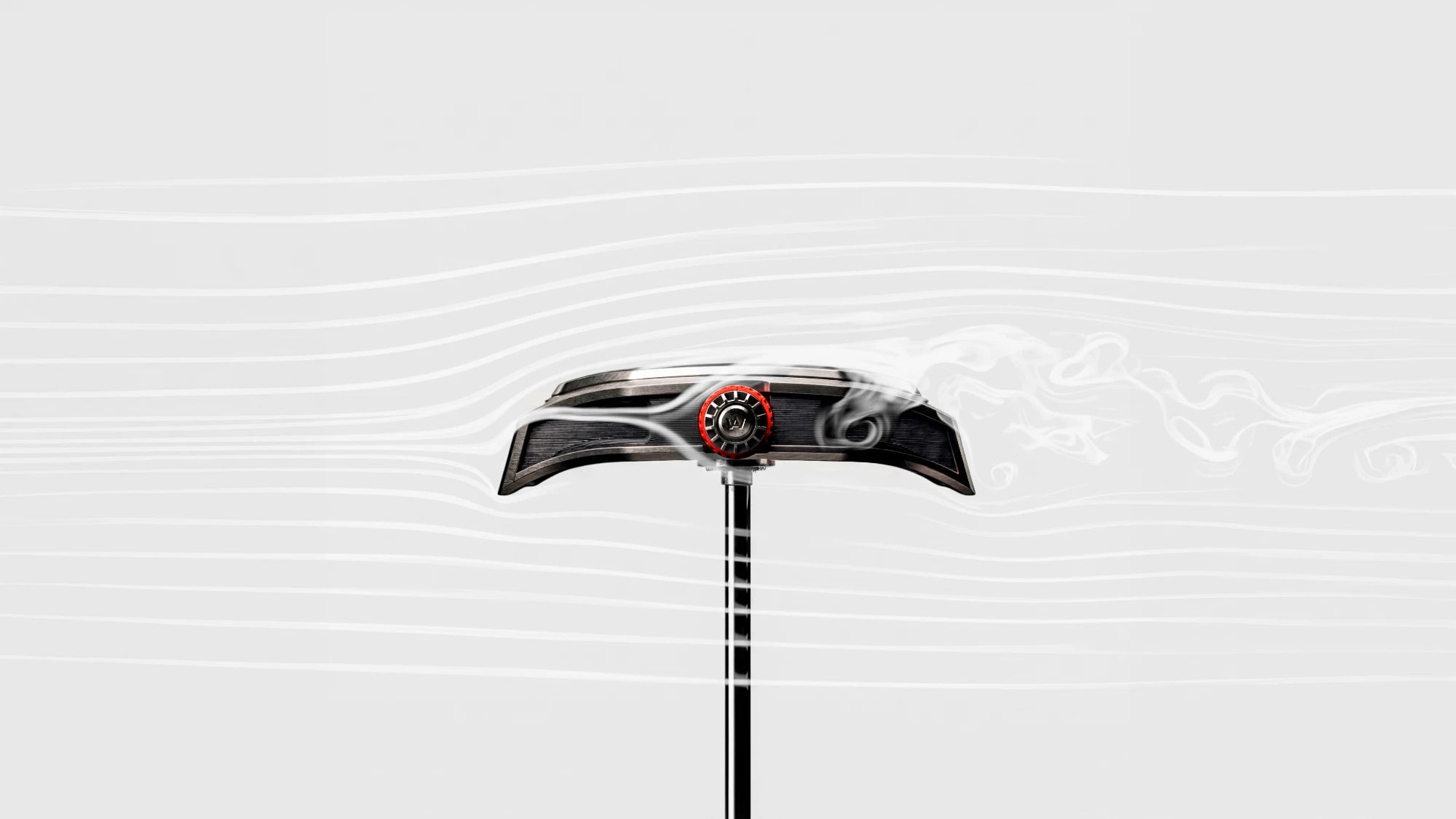 The AGB05 in profile in a wind tunnel